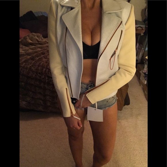 Ellery Genuine Runway Cream Leather Rose Gold-tax right off soon - Picture 3 of 9